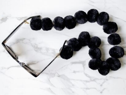 Łańcuszek do okularów Sunny Cords 46 Snowy Cords Black