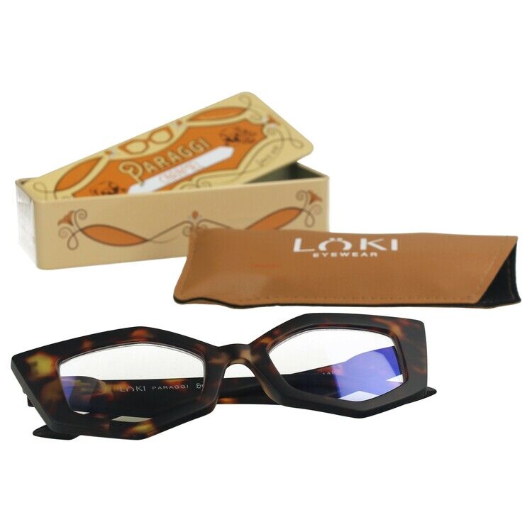 Korekcyjne okulary do czytania i komputera Blue Block ITALY Loki Paraggi Tortoise +1.5