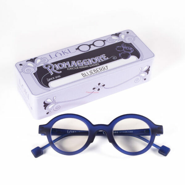 Korekcyjne okulary do czytania i komputera Blue Block ITALY Loki Riomaggiore Dark Blue +2.50