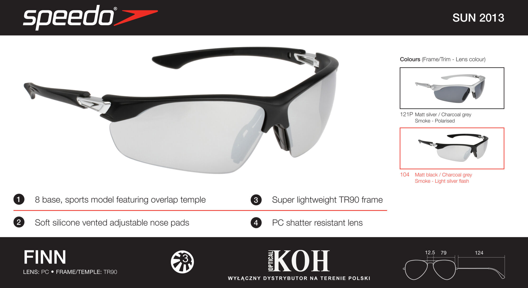 Okulary SPEEDO FINN  104 - 5