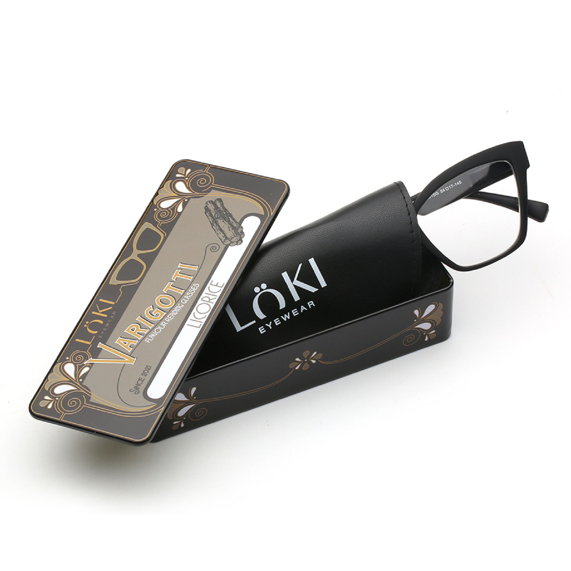 Korekcyjne Okulary do czytania Loki Varigotti Black +2.0 - 4