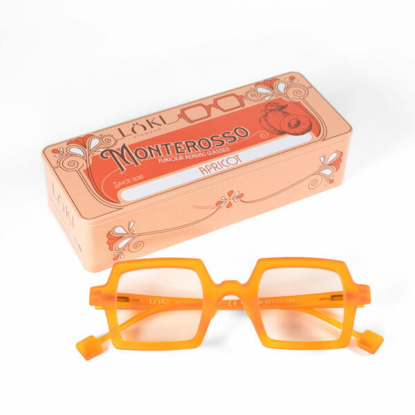 Korekcyjne okulary do czytania i komputera Blue Block ITALY Loki Monterosso Light Orange +2.00