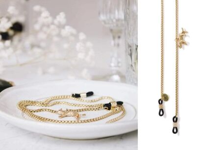 Łańcuszek do okularów Sunny Cords 29 Jaguar Style Gold