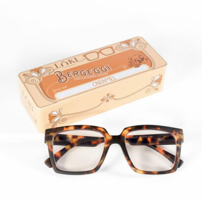Korekcyjne okulary do czytania i komputera Blue Block ITALY Loki Bergeggi Tortoise +3.00