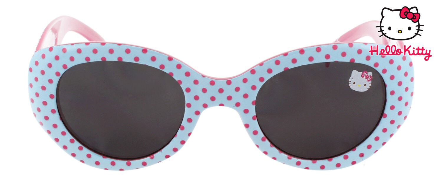 Okulary Hello Kitty FLOWERS AND DOTS błękitne - 2