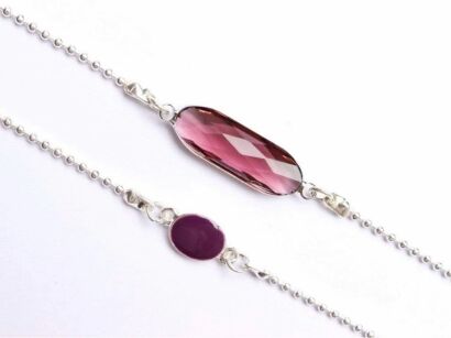 Łańcuszek do okularów Sunny Cords 41 Crystal C Pink