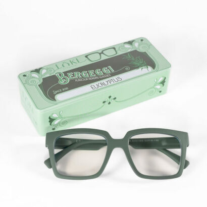 Korekcyjne okulary do czytania i komputera Blue Block ITALY Loki Bergeggi Sage green +3.00