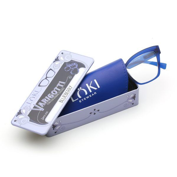 Korekcyjne Okulary do czytania Loki Varigotti Transparent Blue +1.0 - 2