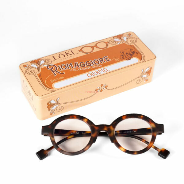 Korekcyjne okulary do czytania i komputera Blue Block ITALY Loki Riomaggiore Tortoise +1.50