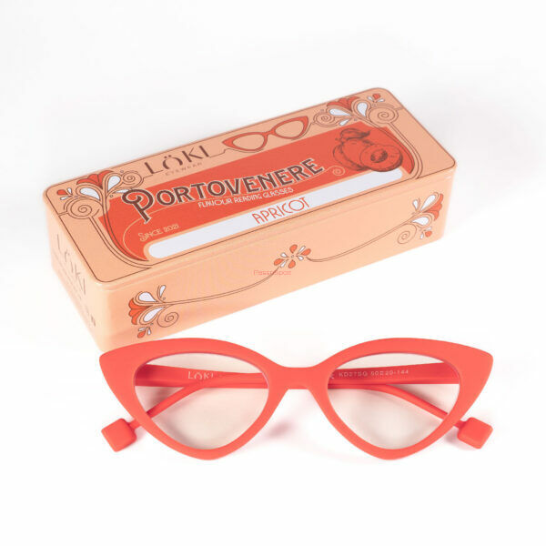 Korekcyjne okulary do czytania i komputera Blue Block ITALY Loki Portovenere Orange +2.50