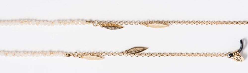 Łańcuszek do okularów 1 Sunny Cords Bead It - Beige - 4