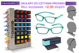 PROXIMO 57 C19 +2.00 Korekcyjne okulary do czytania 