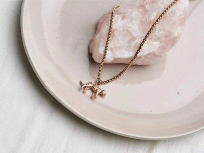 Łańcuszek do okularów Sunny Cords 31 Jaguar Style Rose Gold