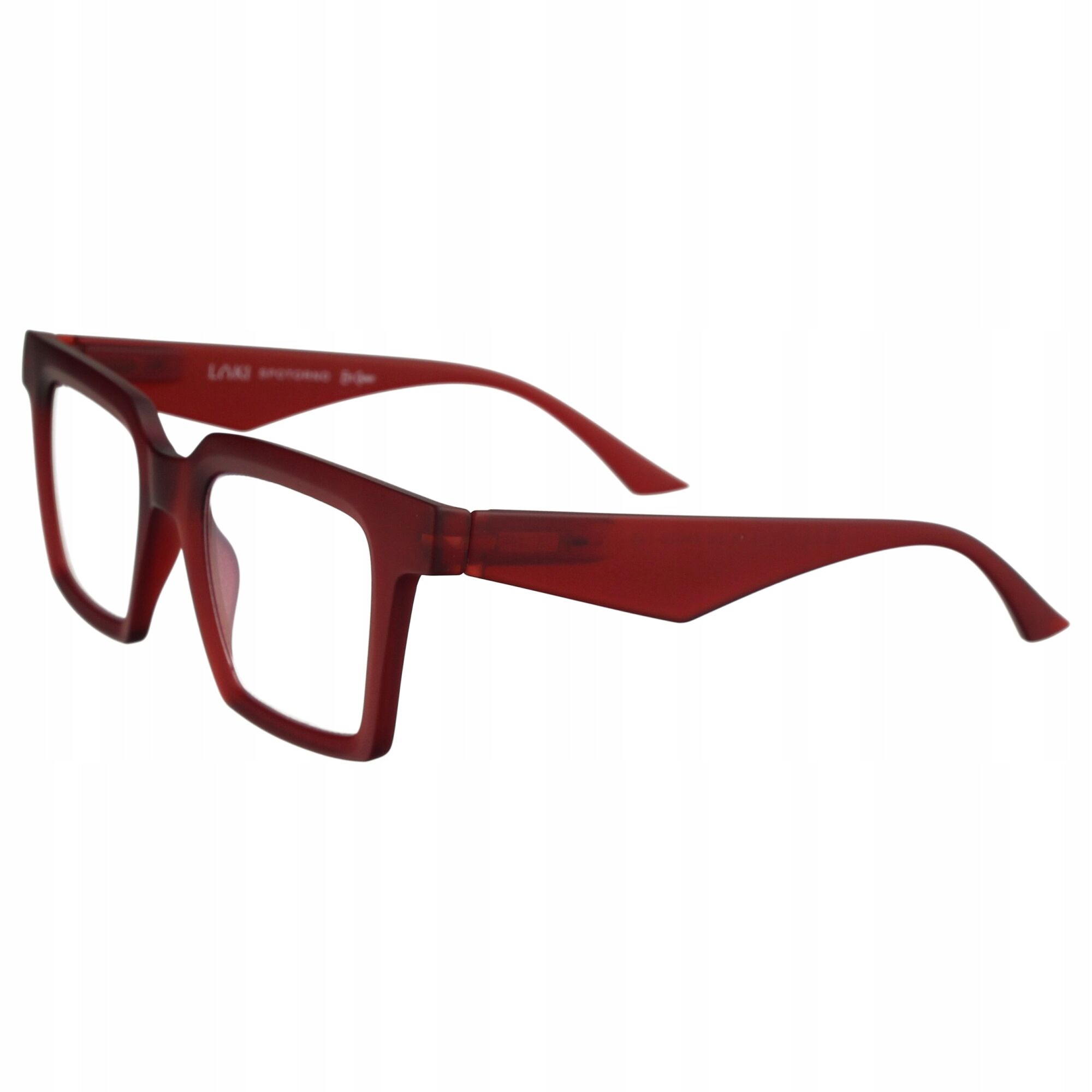 Korekcyjne okulary do czytania i komputera Blue Block ITALY Loki Spotorno Red +3.0 - 5