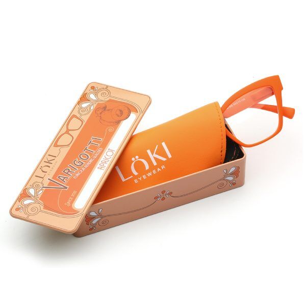 Korekcyjne Okulary do czytania Loki Varigotti Solid Orange +3.0 - 5