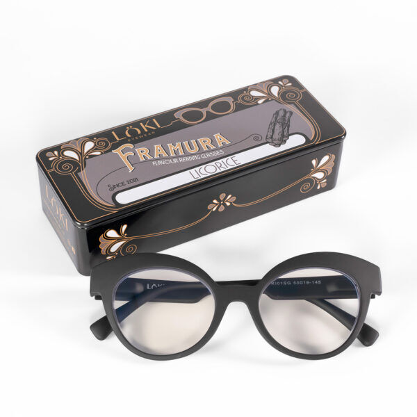 Korekcyjne Okulary do czytania Loki Framura Black +1.50 - 5