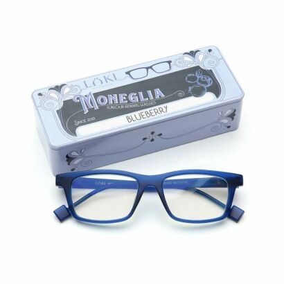 Korekcyjne okulary do czytania i komputera Blue Block ITALY Loki Moneglia Dark Blue +2.00