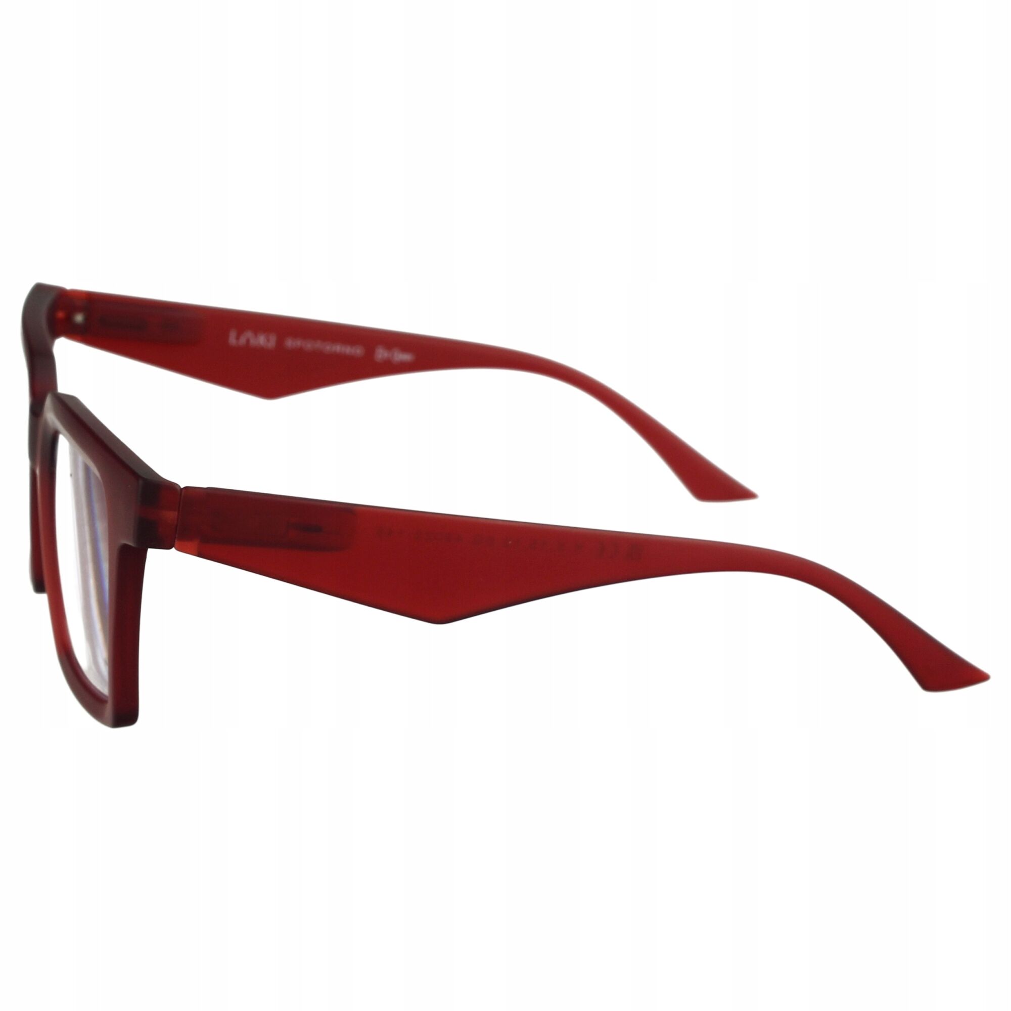Korekcyjne okulary do czytania i komputera Blue Block ITALY Loki Spotorno Red +2.0 - 4