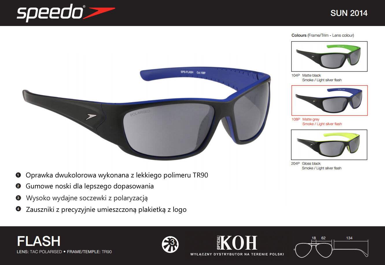Okulary SPEEDO FLASH 104P - 2