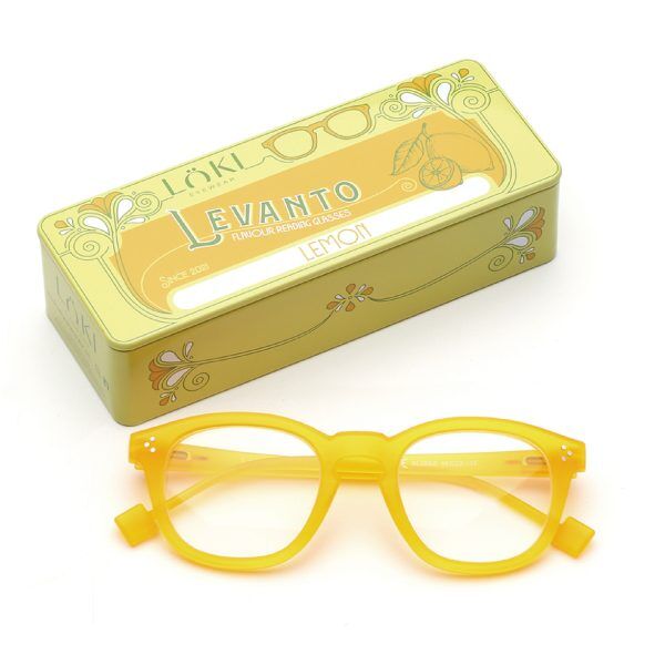 Korekcyjne Okulary do czytania Loki Levanto Transparent Honey  +3.5 - 4