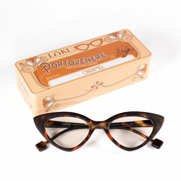 Korekcyjne okulary do czytania i komputera Blue Block ITALY Loki Portovenere Tortoise +1.00