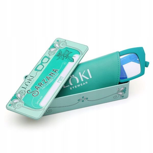 Korekcyjne okulary do czytania i komputera Blue Block ITALY Loki Sarzana Petrol +2.50 - 4