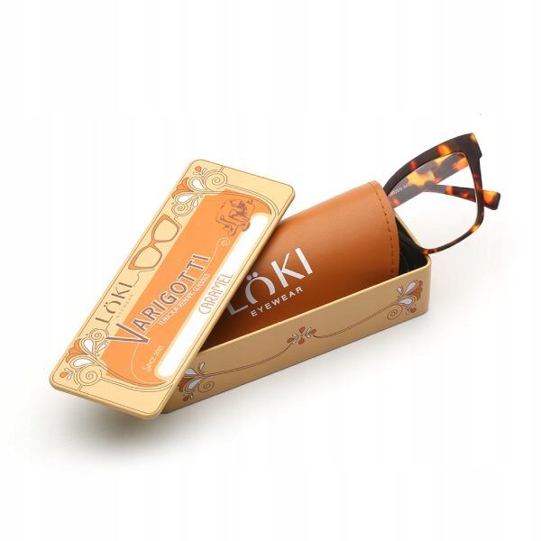 Korekcyjne okulary do czytania i komputera Blue Block ITALY Loki Varigotti Tortoise +3.5 - 4