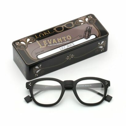 Korekcyjne okulary do czytania i komputera Blue Block ITALY Loki Levanto Black +2.0