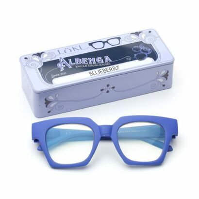 Korekcyjne okulary do czytania i komputera Blue Block ITALY Loki Albenga Blue +1.50