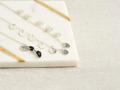 Łańcuszek do okularów  Sunny Cords 7 Ching Ching srebrny