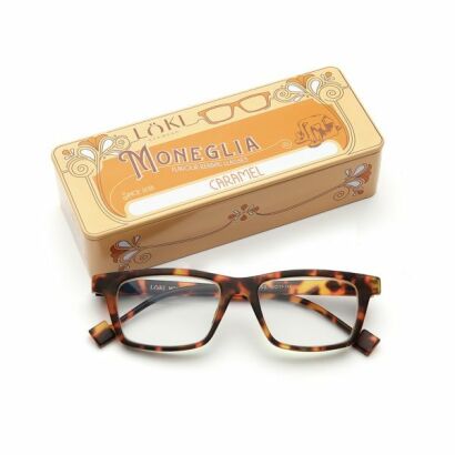 Korekcyjne okulary do czytania i komputera Blue Block ITALY Loki Moneglia Tortoise +2.50