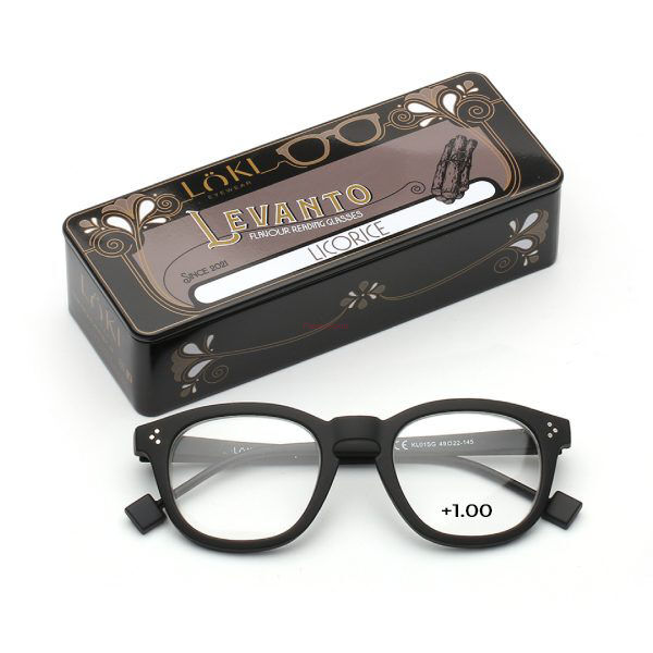 Korekcyjne Okulary do czytania Loki Levanto Black +1.0