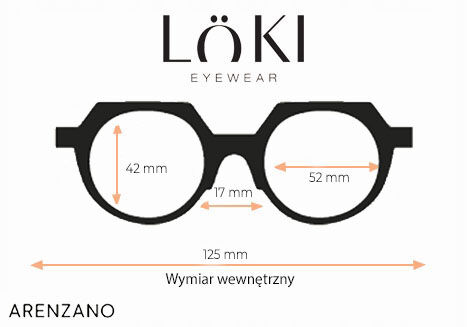 Korekcyjne Okulary do czytania Loki Arenzano Solid Orange +3.5 - 4
