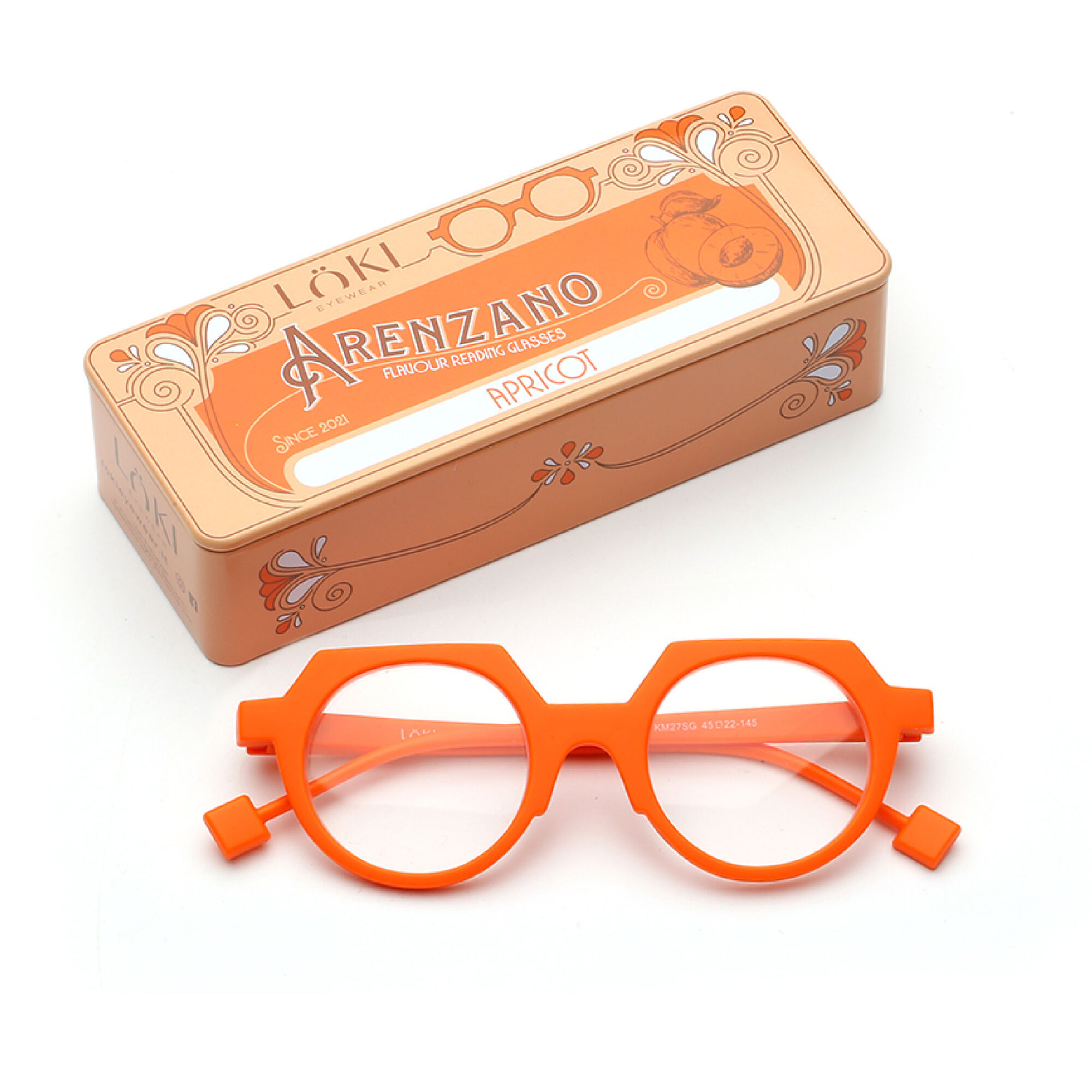 Korekcyjne Okulary do czytania Loki Arenzano Solid Orange +3.5 - 2